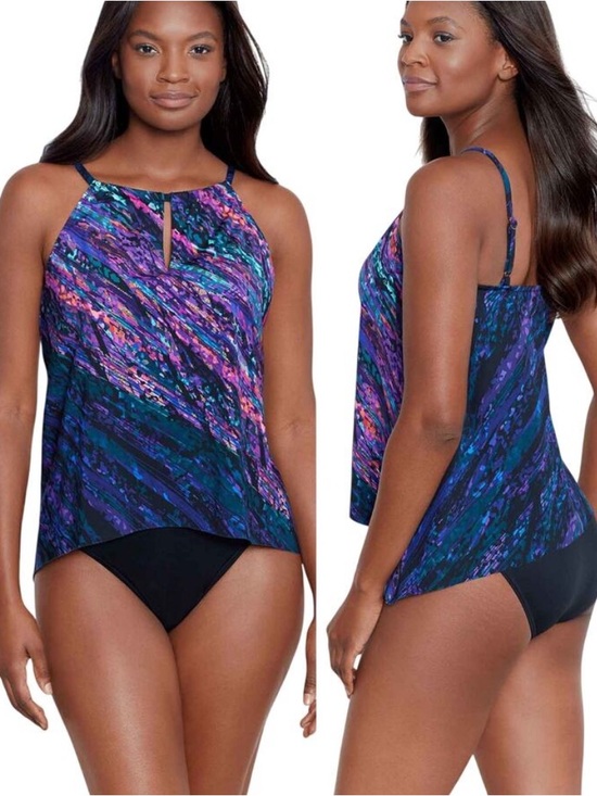 Miraclesuit Other - Miraclesuit Mood Ring Peephole Tankini Top SZ 8 EUC